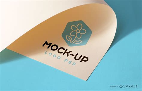 Folded Paper Mockup - PSD Mockup Download