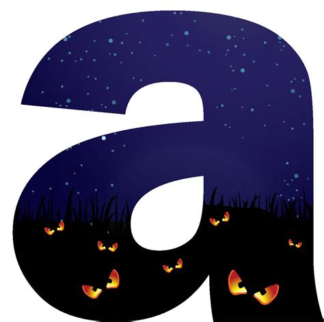 Halloween Ghost Alphabet Clipart Spooky Font With Large And Etsy