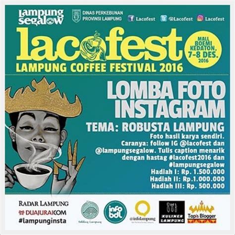 Ada Lomba Foto Instagram dan Lomba Live Tweet Berhadiah Jutaan Rupiah di Lacofest, Lampung