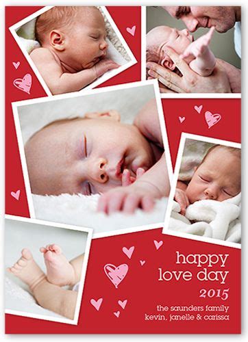 Cute Heart Collage 5x7 Photo Valentines Day Cards Shutterfly