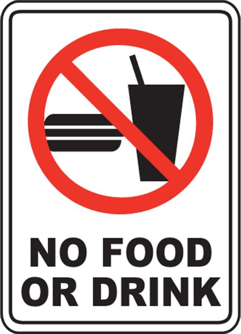 Please curb your dog signs. No Food Or Drink Sign R5436 No Food Or Drink Signs By ...