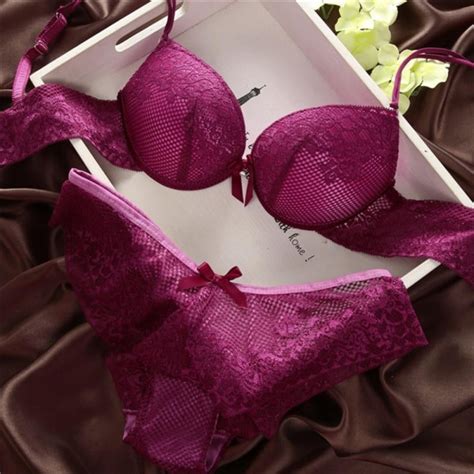 brand underwear women bra set lingerie set luxurious vintage lace embroidery push up bra and