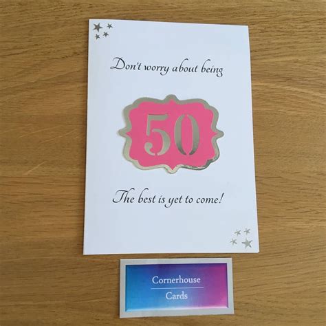50th Birthday Card Card For 50 Year Old 50th Milestone Etsy
