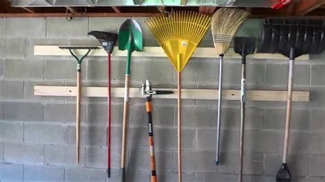 Diy 2x4s To Hang Your Tools Garage Organization Youtube