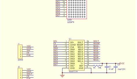 max7219 led matrix circuit diagram