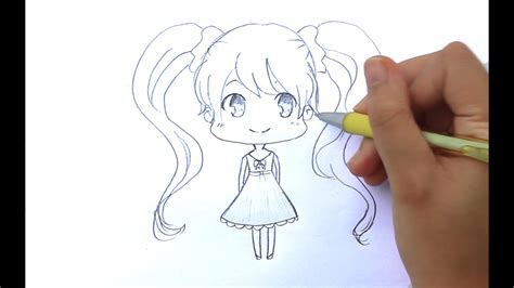How To Draw A Chibi Girl Easy Drawing Tutorial For Kids Vlrengbr