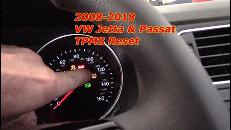 Reset Tpms Light 2011 2018 Vw Jetta And Passat Youtube