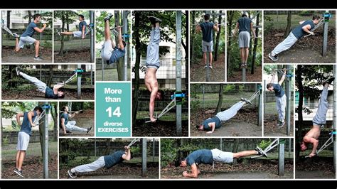 24 Outdoor Bodyweight Exercises With Pullup And Dip And Ykings Youtube