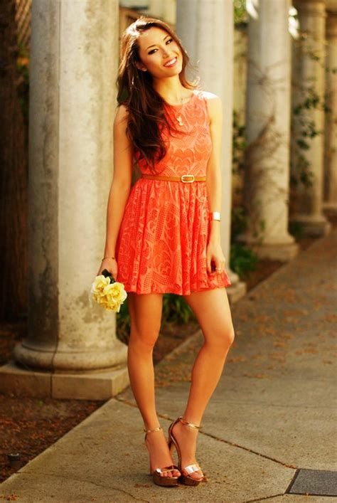 Orange Outfit Ideas Orange Outfit Dress Coral Wear Try Amazing Summer