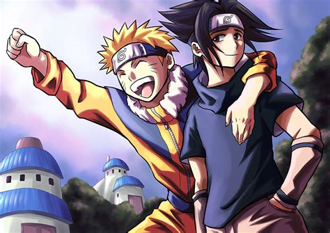 Best Friends Sasuke And Naruto On Themoon Sasukeuchiha Deviantart