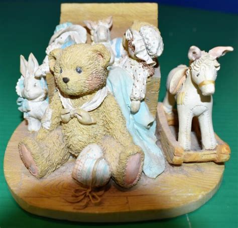 Cherished Teddies 1991 Christopher Figurine Old Friends Are The Best