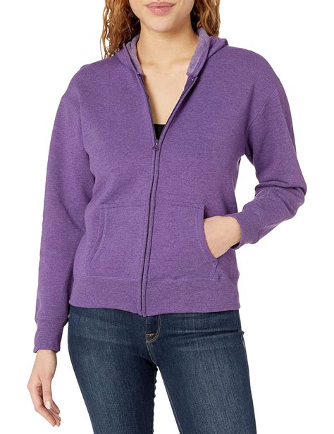 Buy Hanes Womens Full Zip Fleece Hoodie At