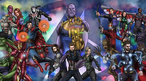 2048x1152 Avengers Infinity War Fan Art Wallpaper2048x1152 Resolution