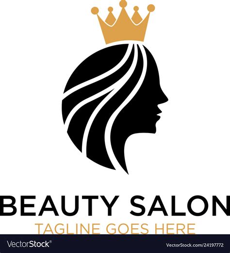 beauty salon logo design inspiration royalty free vector