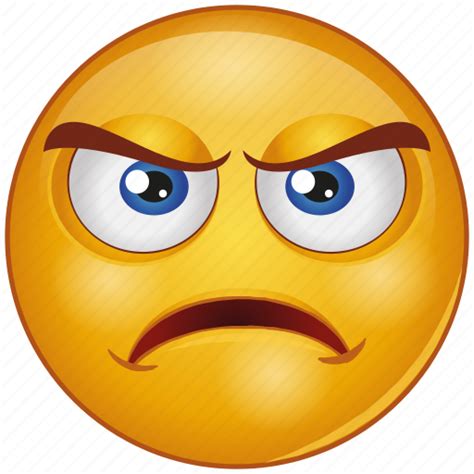 Bemused Cartoon Character Emoji Emotion Face Upset Icon