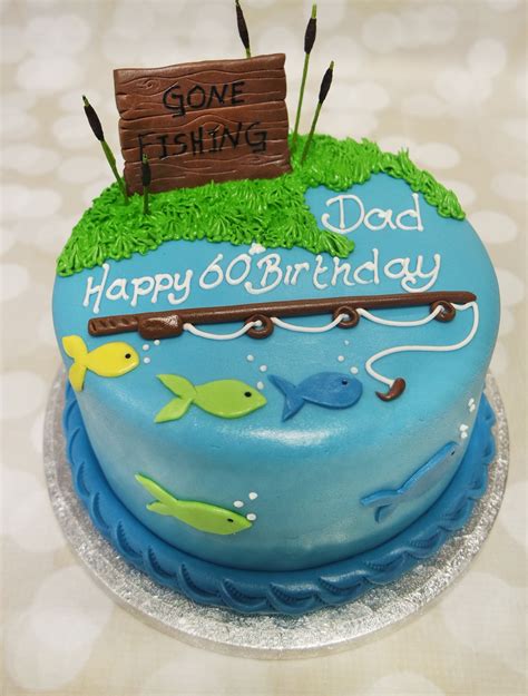 Gone Fishing A Great Cake For A Person With A Fishing Hobby