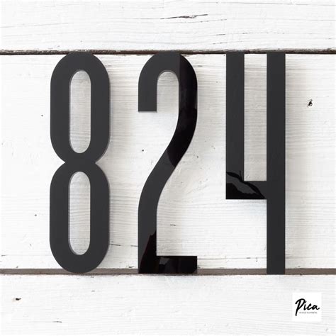 10 Inch Modern House Numbers Large Address Numbers Adress Etsy