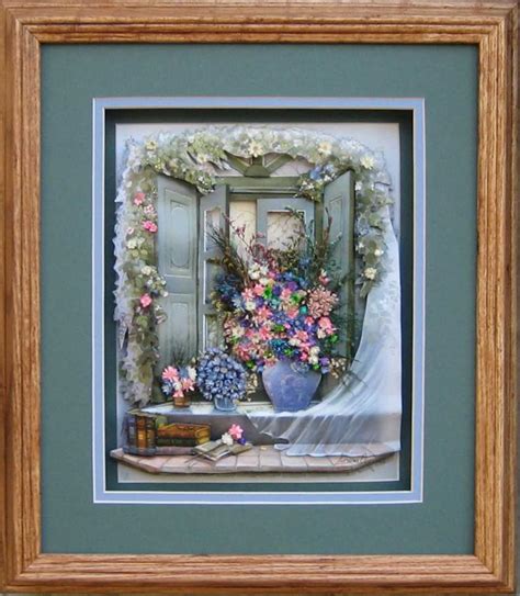Bay Window Floral Paper Tole 3d Kit Size 8x10 By Andres Orpinas 8 1035