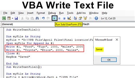 Vba Excel Writing To A Text File Vba And Vb Net Tutorials Education SexiezPix Web Porn