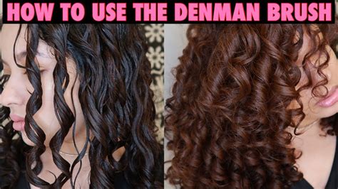 how to use the denman brush for curl definition 2c 3a 3b curls youtube