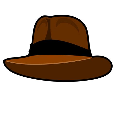 Hat Free Stock Photo Illustration Of A Brown Cartoon Hat 15578