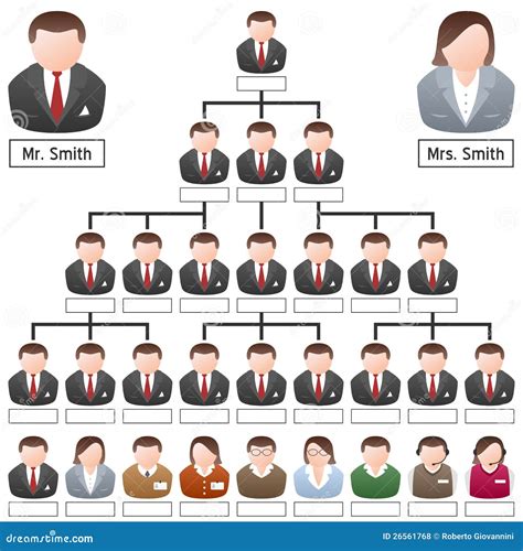 People Corporate Hierarchy Stock Vector Image Of Leader 26561768