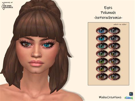 Eyes Pekanuh Heterochromia By Mahocreations From Tsr Sims 4 Downloads