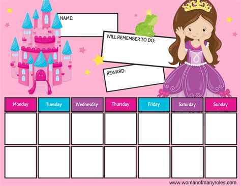 Use these free printable sticker charts with toddlers. Princess Reward Chart Printable : Woman of Many Roles