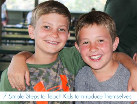 7 Simple Steps to Teach Kids to Introduce Themselves - Sunshine Parenting