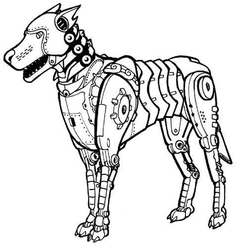 Robot Dog Drawing At Getdrawings Free Download