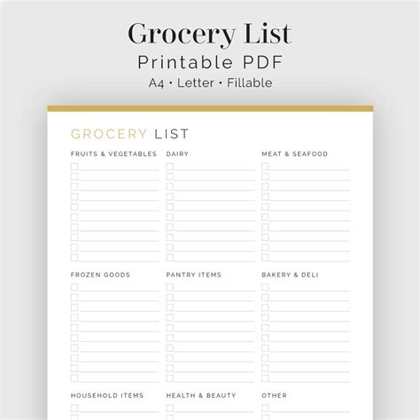 Free Editable Grocery List Printable Pdf Free Shopping List Templates Excel Pdf Formats