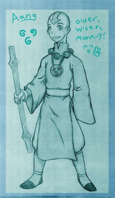 Older Aang In Pencil By Tui And On Deviantart Aang
