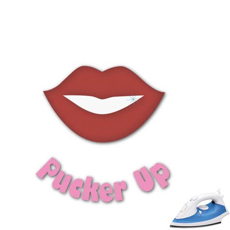 Custom Lips Pucker Up Graphic Iron On Transfer Up To 9x9
