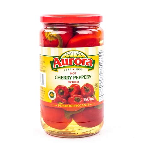 Hot Cherry Peppers Pickled 750 Ml Pepper Mayrand