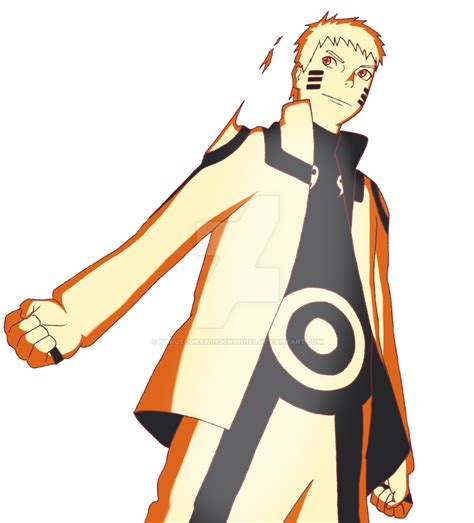 Seventh Hokage Naruto Uzumaki Bijuu Mode By Narutodrawingchannel On