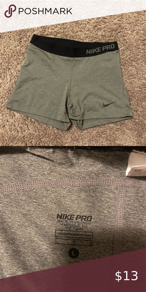 Gray Nike Pro Shorts Grey Nike Pros Nike Pros Nike Pro Shorts