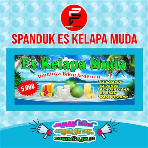 Spanduk Banner Es Kelapa Muda Custom Desain Lazada In Vrogue Co