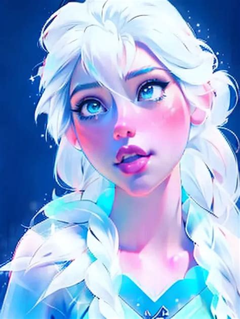 Dopamine Girl Ultra Realistic High Resolution Real Life Photography Of Frozen Elsa Cum