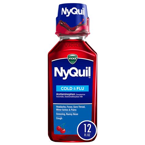 Vicks Nyquil Cough Nighttime Relief 12 Ounce Cherry Flavor