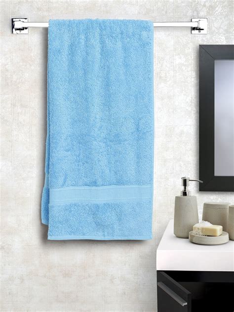 Bombay Dyeing Santino Premium Combed Cotton Bath Towel Directorie Blue