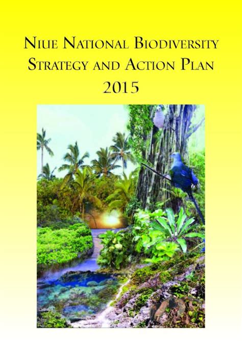 Niue National Biodiversity Strategy And Action Plan 2015 Nbsap