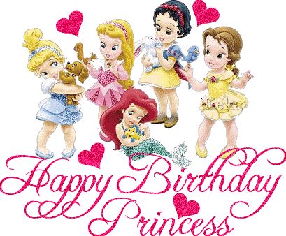 Birthday Greeting Cards: Disney Princess Birthday Cards | Happy birthday disney, Birthday wishes ...
