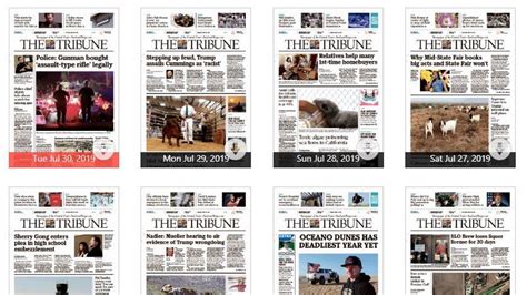 SLO CA Tribune Newspaper Announces Digital Only Saturday San Luis Obispo Tribune