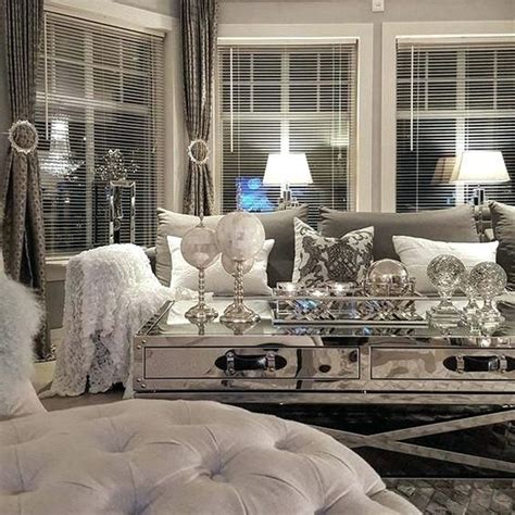 Mirrored Glass Living Room Furniture