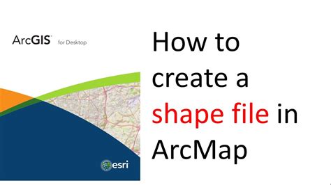 How To Create A Shapefile In Arcmap Youtube