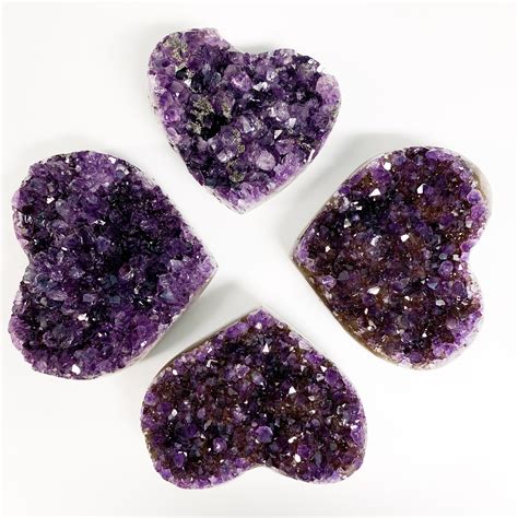 Amethyst Druzy Heart for Transformation and Protection