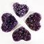 Amethyst Druzy Heart For Transformation And Protection