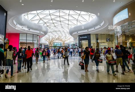 Midrand South Africa 28th Apr 2016 People Visit The Mall Of Africa