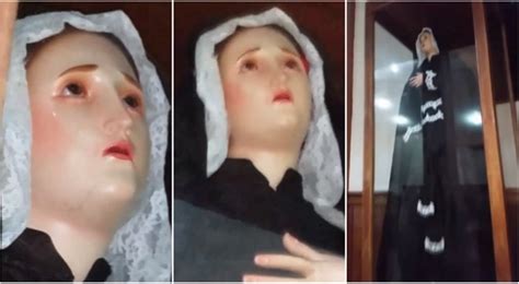 Virgin Mary Statue Filmed Crying As Hundreds Flock To See Message From God Daily Star