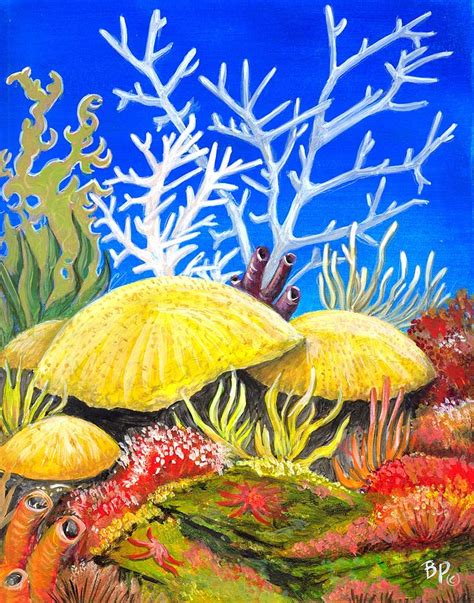 Coral Reef 2 Painting By Bob Patterson Pixels